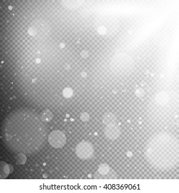 Creative concept glow light move effect stars bursts with sparkles transparent. Template art design, banner for Christmas celebrate, magic flash energy burst. EPS 10 vector file included