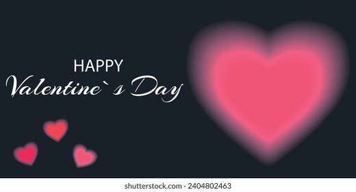 Creative concept of Happy Valentines Day card. Modern abstract art design with hearts, geometric and liquid shapes. Template for celebration, ads, branding, flyer, banner, cover, label, poster, sales