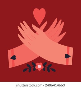 Creative concept of Happy Valentines Day cards set. Templates for celebration, ads, branding, banner, cover, label, poster, sales