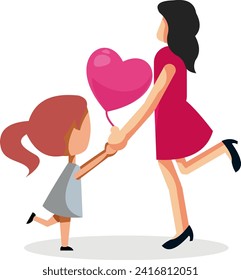 Creative concept of Happy Valentines Day card set