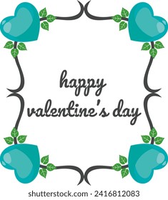Creative concept of Happy Valentines Day card set