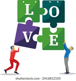 Creative concept of Happy Valentines Day card set
