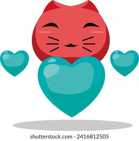 Creative concept of Happy Valentines Day card set