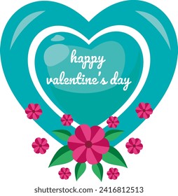 Creative concept of Happy Valentines Day card set