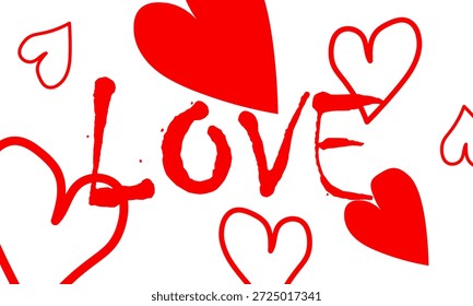 Kreatives Konzept für eine Happy Valentine's Day Karte. Modernes abstraktes Kunstdesign mit Herzform. Vorlage für Feiern, Werbung, Branding, Banner, Cover, Labels, Poster und Verkäufe.