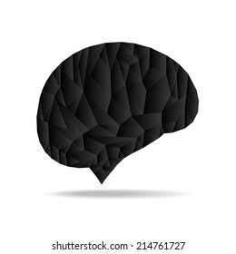 Creative concept of the human brain, vector illustration