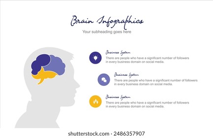 Creative Concept Of Human Brain. Vector Illustration