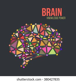 Creative concept of the human brain, vector illustration