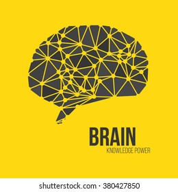 Creative concept of the human brain, vector illustration