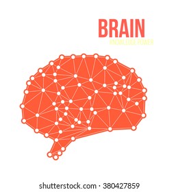 Creative concept of the human brain, vector illustration