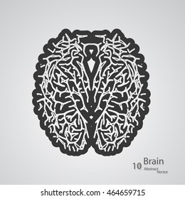 Creative concept of the human brain, vector elegant illustration