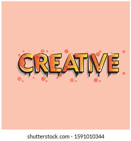 Creative concept illustration with colorful abstract decoration