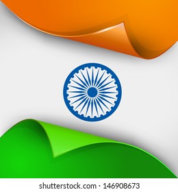 Creative concept for Indian Independence Day or Republic Day.