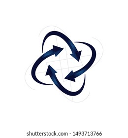 creative concept of infinity logo design vector sign symbol illustrations