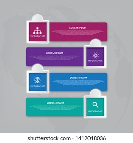 Creative concept for infographic with 3 steps, options, parts or processes. Business data visualization. Vector business template for timeline presentation.