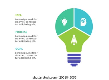 Creative concept for infographic with 3 steps, options, parts or processes. Business data visualization.