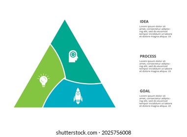 Creative concept for infographic with 3 steps, options, parts or processes. Business data visualization.