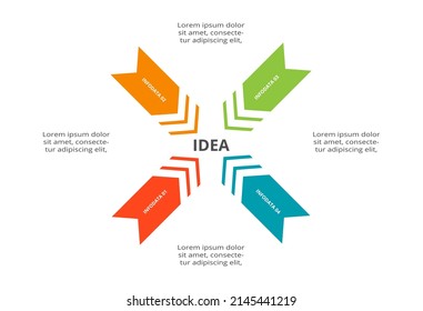 Creative concept for infographic with 4 steps, options, parts or processes. Business data visualization.