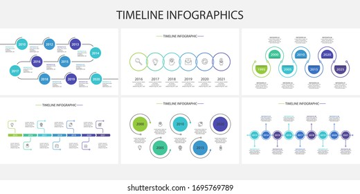 Creative Concept For Infographic With 5, 6, 7, 9, 10 Steps, Options, Parts Or Processes. Business Data Visualization