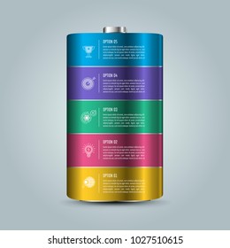 Creative concept for infographic with 5 options, parts or processes. Timeline infographic business design and marketing icons for presentation, annual report, diagram, workflow layout and web design.