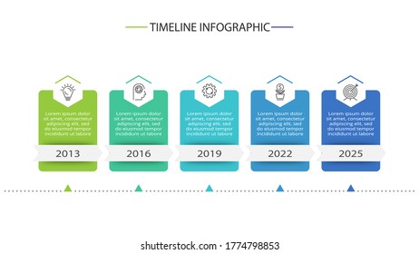 Creative concept for infographic with 5 steps, options, parts or processes. Business data visualization