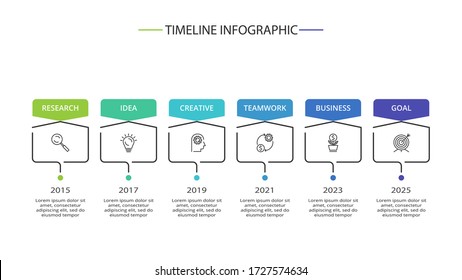 Creative concept for infographic with 6 steps, options, parts or processes. Business data visualization.