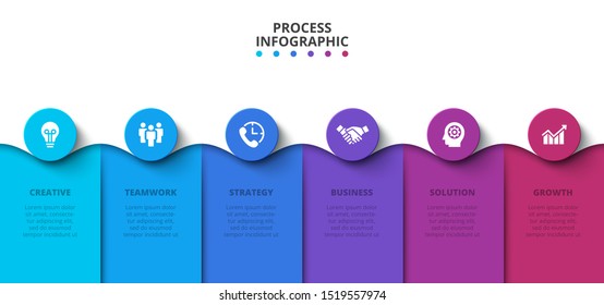 Timeline Infographic Design Template 5 Options Stock Vector (Royalty ...