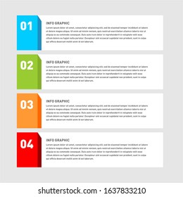 Creative concept for infographic. Business data visualization. Abstract elements diagram with 4 steps