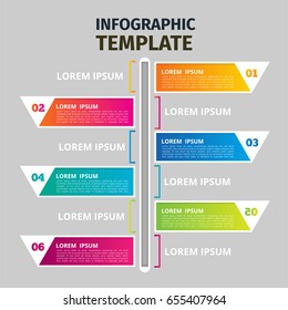Creative concept for infographic. Business data visualization. Process chart. Abstract elements of graph, diagram. Vector business template for presentation. 
