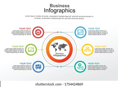 Creative concept for infographic. Business infographic design with circle element