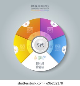 Creative concept for infographic. Timeline infographic design vector and marketing icons for presentation, workflow layout, diagram, annual report, web design. Business concept with 4 options.