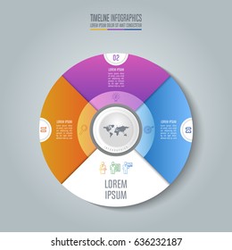 Creative concept for infographic. Timeline infographic design vector and marketing icons for presentation, workflow layout, diagram, annual report, web design. Business concept with 3 options.