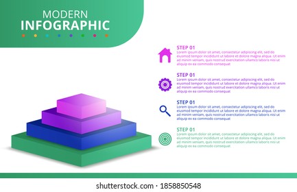 Concepto creativo para infografía. ilustración vectorial