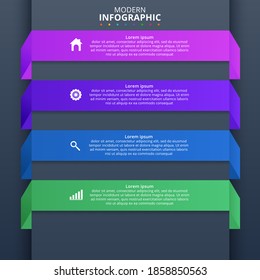Kreatives Konzept für Infografik. Vektorgrafik