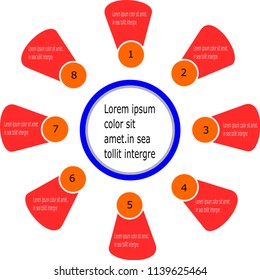 Creative concept for infographic.Vector business template for presentation.Information data visualization.Process chart.Abstract elements of graph,diagram with steps,options,parts or processes.