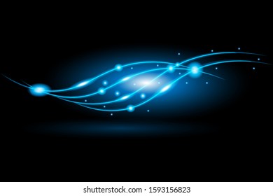 Creative concept, light burst starlight explosion vector set with isolated sparkles on a black background For illustration, template design, artwork, banner, radiation from energy from magic flash
