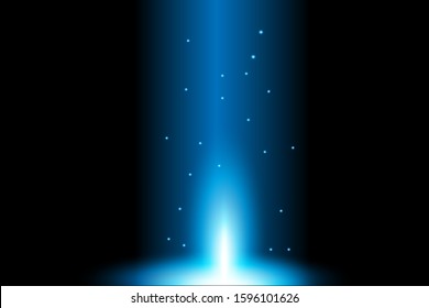 Creative concept, light burst starlight explosion vector set with isolated sparkles on a black background For illustration, template design, artwork, banner, radiation from energy from magic flash
