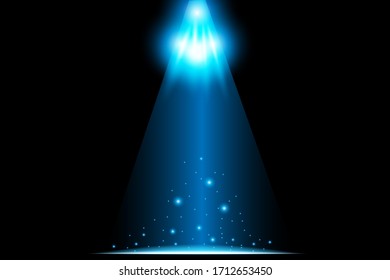 Creative concept, light burst starlight explosion vector set with isolated sparkles on a black background For illustration, template design, artwork, banner, radiation from energy from magic flash 