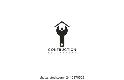 Creative concept logo for construction and service
