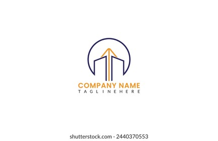 Creative concept logo for construction and service
