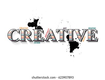 Creative concept modern colorful idea design. Vector illustration