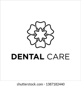 CREATIVE CONCEPT MONO LINE TOOTH VECTOR ORTHODONTIST LOGO DESIGN