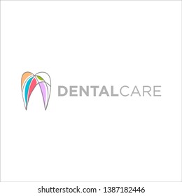 CREATIVE CONCEPT MONO LINE TOOTH VECTOR ORTHODONTIST LOGO DESIGN