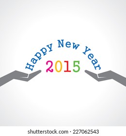 creative concept of new year stock vector