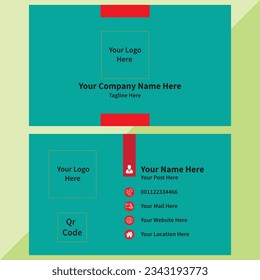 Creative Concept simple Style Business Card Vektordesign