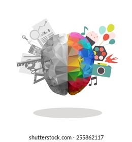 Creative concept of the social networking, vector illustration