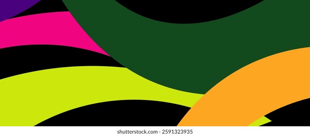 Creative concept of summer bright cover, card or poster in minimal style for corporate identity, branding, social media ads, promo. Modern design template in trendy geometric style