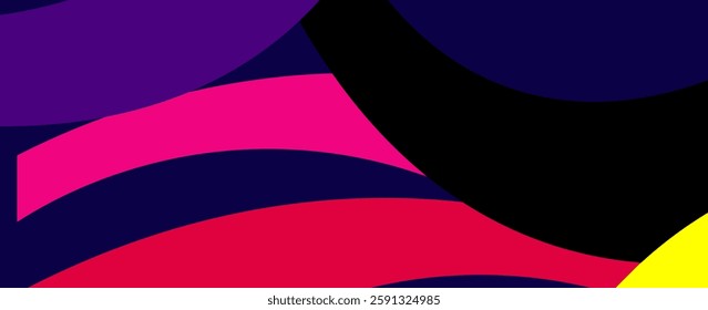 Creative concept of summer bright cover, card or poster in minimal style for corporate identity, branding, social media ads, promo. Modern design template in trendy geometric style