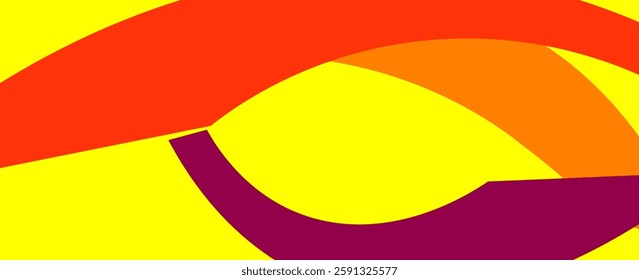 Creative concept of summer bright cover, card or poster in minimal style for corporate identity, branding, social media ads, promo. Modern design template in trendy geometric style