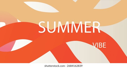 Creative concept of summer bright cover, card or poster in minimal style for corporate identity .